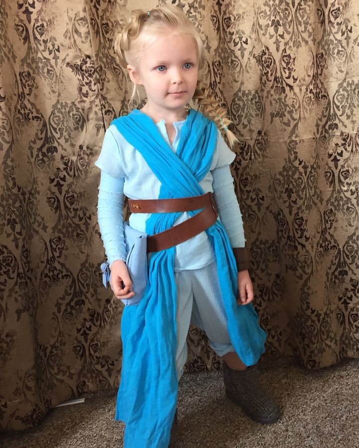 Steven Lamb said he spent about $150 on his daughter's creative costume.