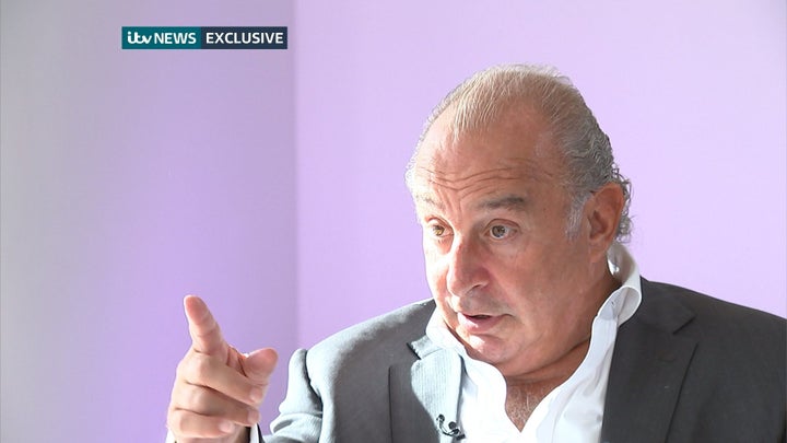 Sir Philip Green Interviewed On ITV News