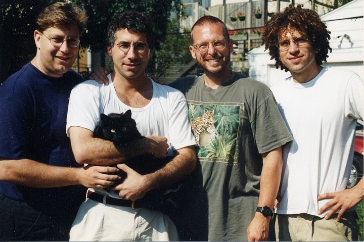 Shimsi (second from the left) with his best friends at the University of Minnesota.