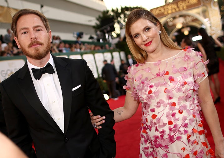 Drew and her ex Will Kopelman at the 2014 Golden Globes, prior to their split. 