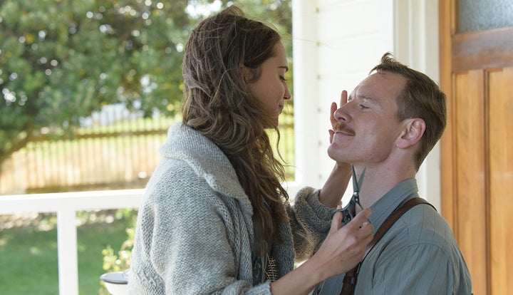 Alicia Vikander and Michael Fassbender in "The Light Between Oceans." 