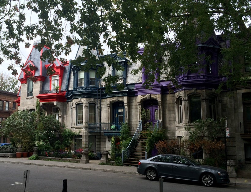 Victorian homes along Saint Louis Square