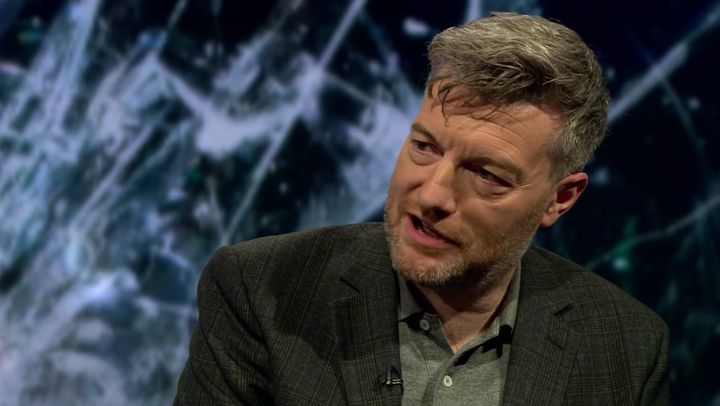 Charlie Brooker appeared on Newsnight to discuss his latest series of 'Black Mirror'