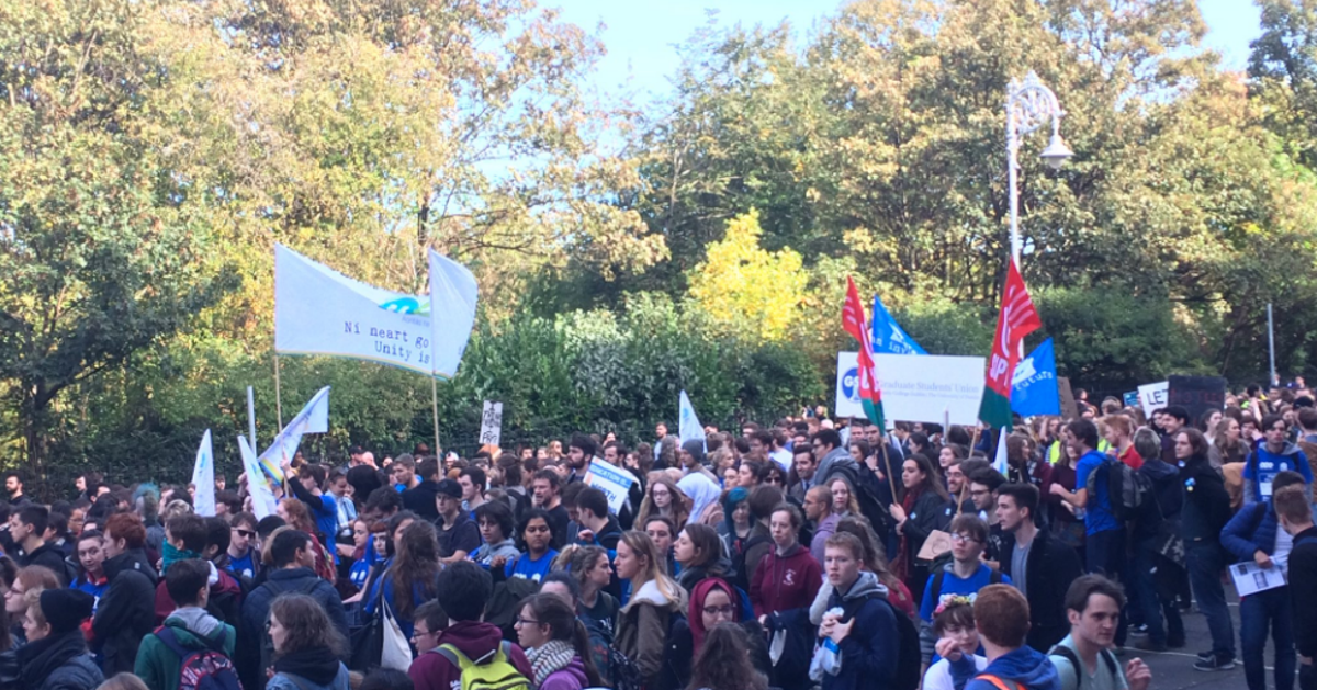 Thousands Of Irish Students March On Dublin Over Income Based Student Loans HuffPost UK Students