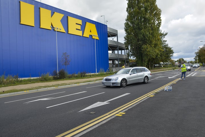 A man died at the Ikea store in Pincents Lane, Reading, on Wednesday morning