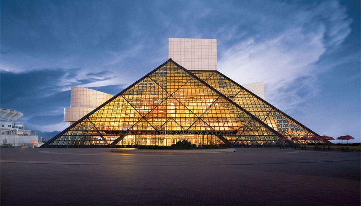 The Rock and Roll Hall of Fame and Museum in Cleveland Ohio