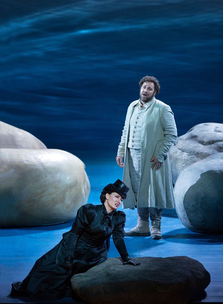 Marina Rebeka as the Austrian princess and Bryan Hymel as her conflicted lover in "Guillaume Tell"