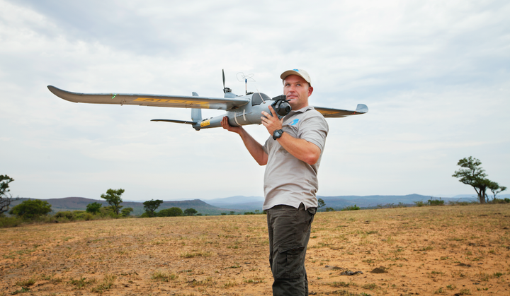 A demonstration of an Air Shepherd drone in South Africa.