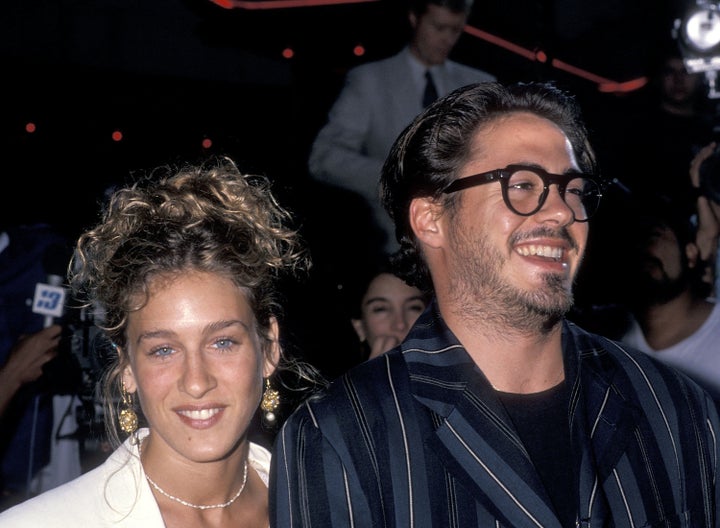 Sarah Jessica Parker and Robert Downey, Jr. in June 1989. 