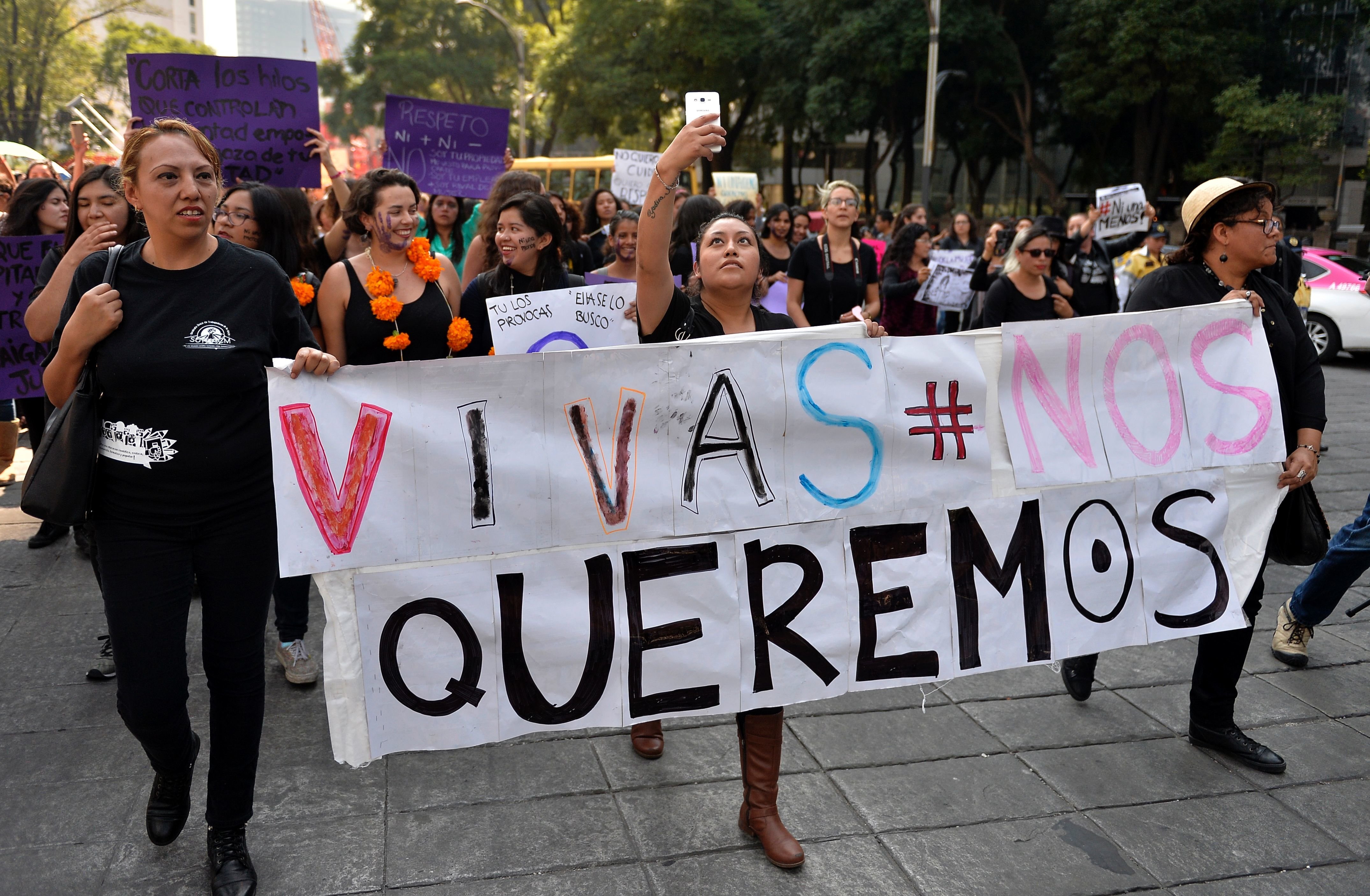 27 Powerful Images Of Women Protesting Against Femicide In Latin ...