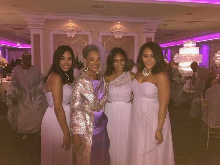 The bride and her beautiful granddaughters.