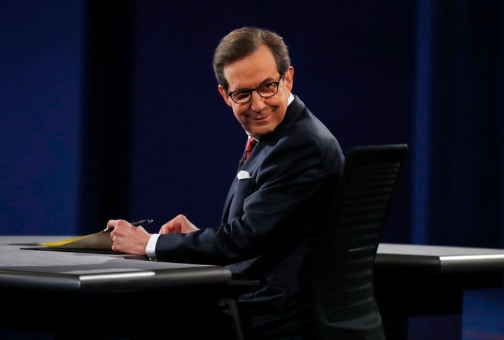 Chris Wallace, not asking a question about climate change at Wednesday night's debate. 