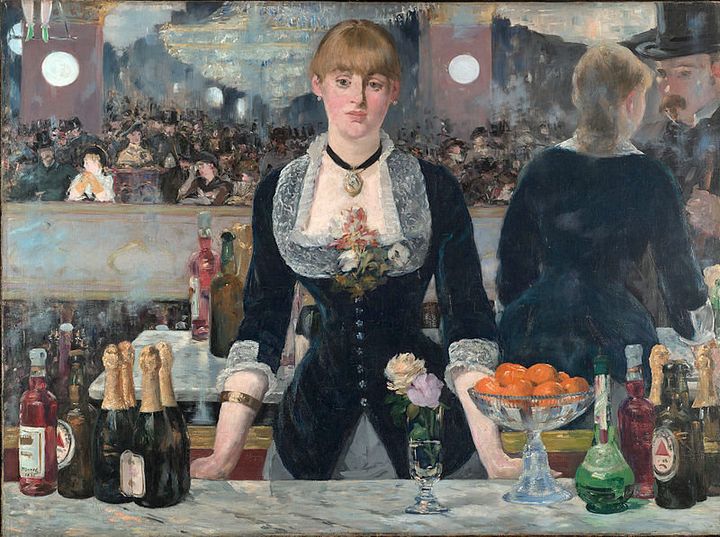 Edouard Manet, "A Bar at the Folies-Bergère," 1881-1882.