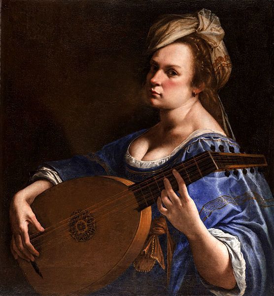 Artemisia Gentileschi, "Self-Portrait as a Lute Player," 1615-1617.