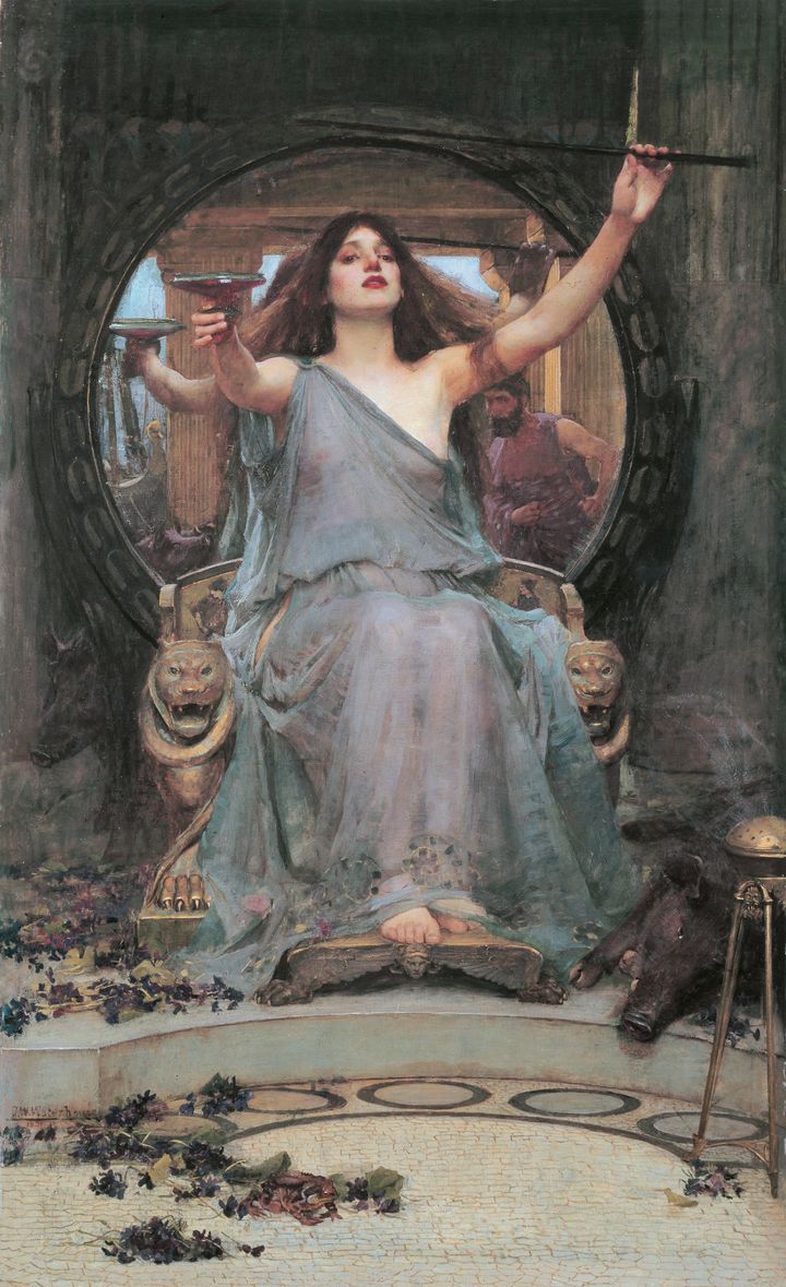 John William Waterhouse, "Circe Offering the Cup to Odysseus," 1891.
