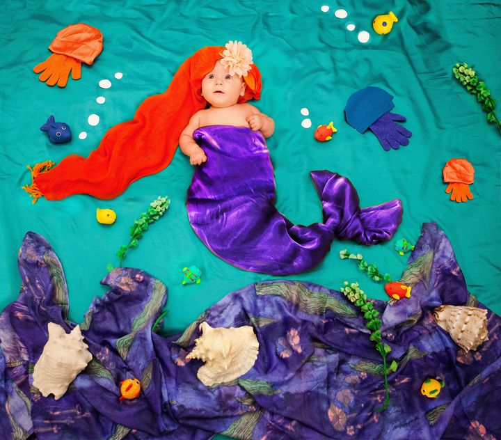 Julha Ldro takes delightful photos of her 4-month-old daughter, Alice, set in colorful storybook scenes.