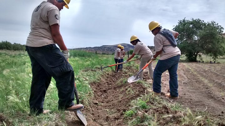 Summer Opportunity AmeriCorps Program members with Southwest Conservation Corps. (Acoma, NM)