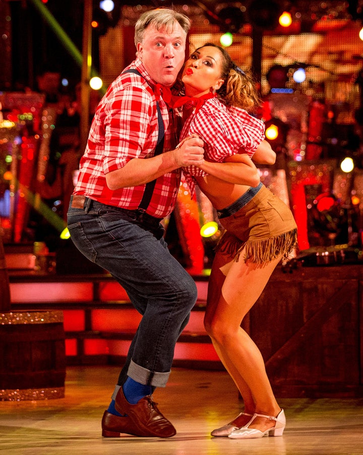 <strong>Ed and his pro partner Katya Jones</strong>