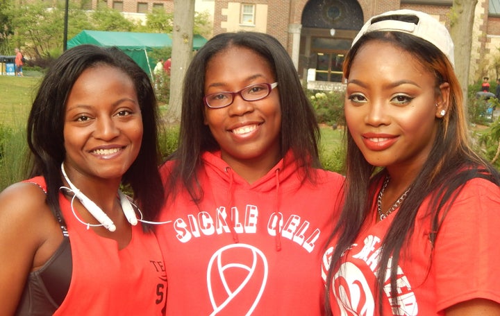 <p>Palishia Turner, Tamea Harris and Je'Lisa Glass.</p>