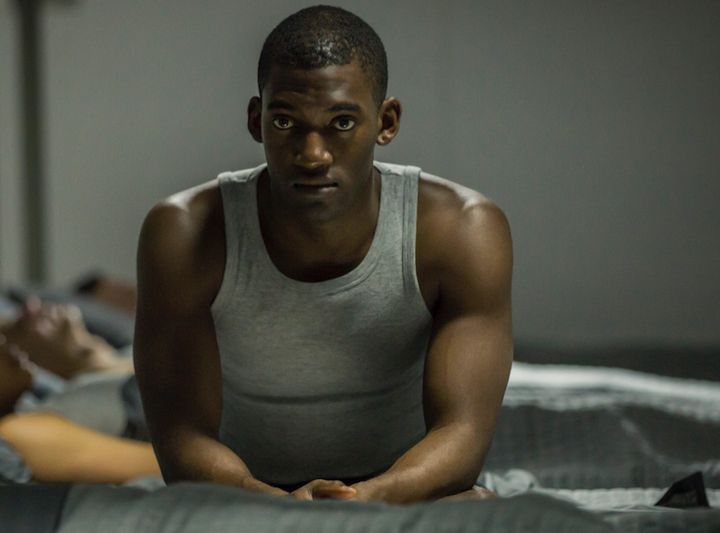 <strong>Malachi Kirby plays soldier Stripe in the 'Men Against Fire' episode of 'Black Mirror'</strong>
