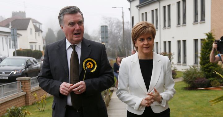 SNP MP John Nicolson with Nicola Sturgeon