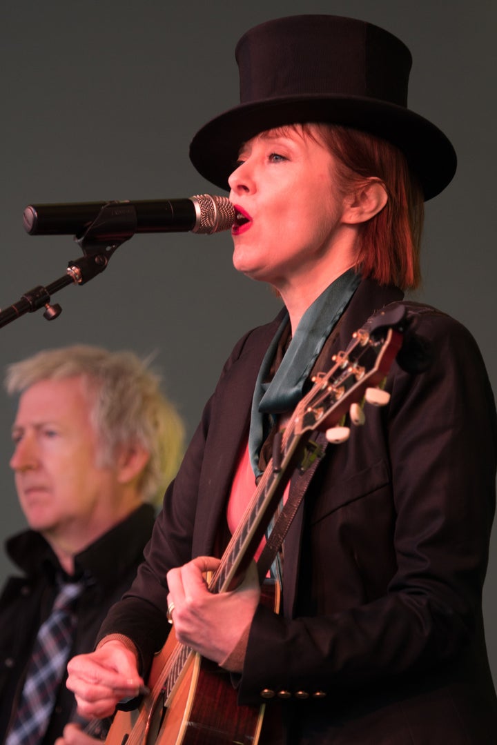 Suzanne Vega at Sands Point Preserve, performing on the Great Lawn of the Guggenheim Estate overlooking the Long Island Sound