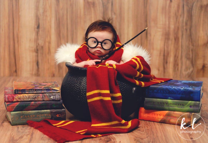 “She enjoyed trying to chew on the wand any chance she got, and her little face looked so silly when the glasses would slip down her nose,” said her mom.