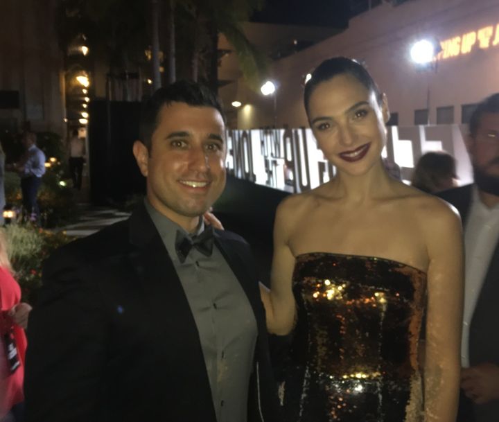 Jake and Gal Gadot (star of Keeping Up With the Joneses)