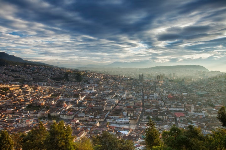 Aerial view of Quito, Ecuador. The city was a destination for thousands of urban planners and local leaders this week for a U