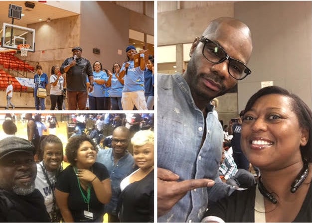 Celebrity Alumnus David Mann and Kirk Franklin showed their love and support! Tamela Mann (a Poly Parrot) showed her support