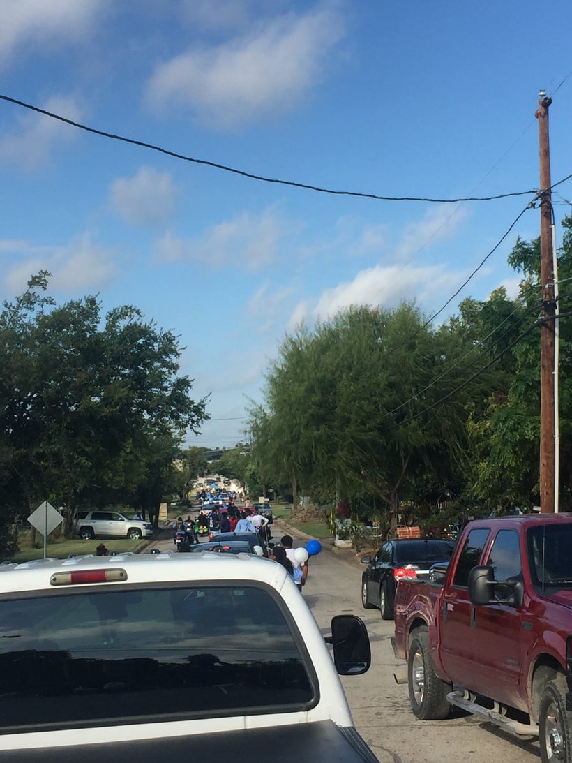 There were more than 25 vehicles and hundreds of walking participants in the parade.