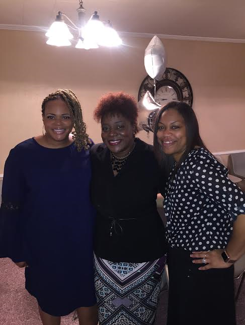 Alumni Attendees (Class of 1999 from Left to Right) Preshawn Ford, RaeShawn Cannon and Aleasia King