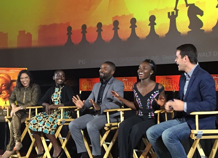 Queen of Katwe Screening/Q&A – Los Angeles, September 19, 2016 (Cast Pictured: Director Mira Nair, Madina Nalwanga, David Oyelowo, and Lupita Nyong’o)