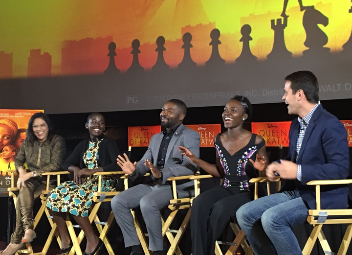 Queen of Katwe Screening/Q&A – Los Angeles, September 19, 2016 (Cast Pictured: Director Mira Nair, Madina Nalwanga, David Oye