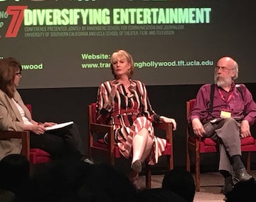 Melissa Rosenberg, Series Creator/Showrunner, Marvel’s Jessica Jones, talking with Stacy L. Smith and Henry Jenkins