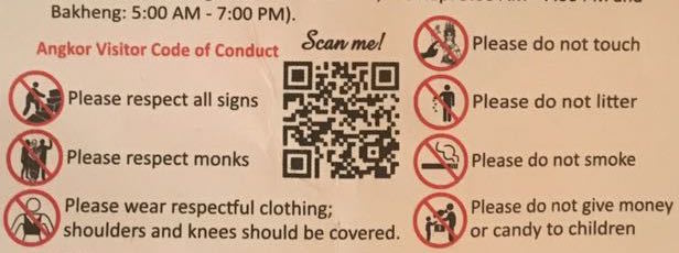 Ticket to Angkor Wat advises against giving candy to children