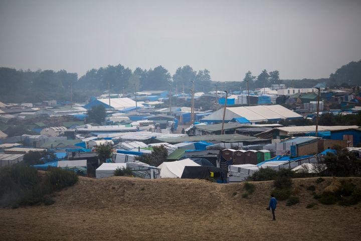 More than 50 child refugees have reportedly arrived in Britain from camps in Calais (pictured above) as part of the Dubs amendment 
