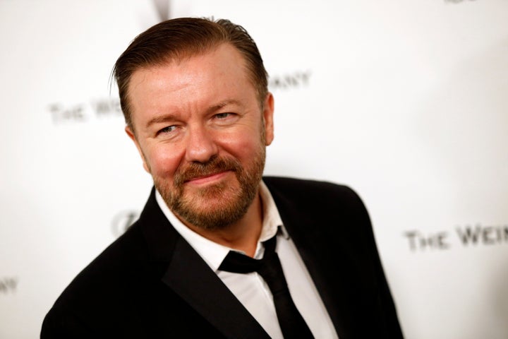 Ricky Gervais mocked Donald Trump's bid for the White House in an interview with Business Insider.