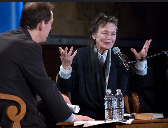 Paul Hodengräber and Laurie Anderson - Photo Courtesy of LIVEfromNYPL