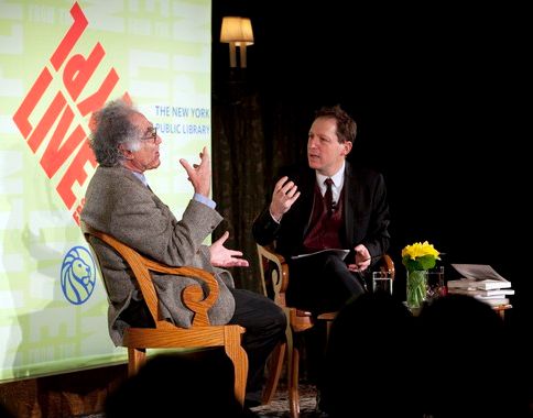 Carlo Ginzburg and Paul Holdengräber - Photo Courtesy of LIVEfromNYPL