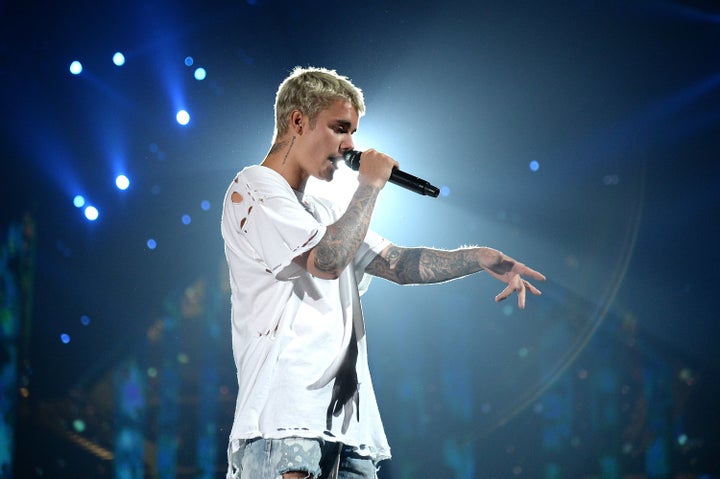 <strong>The Biebs, earlier in the tour</strong>