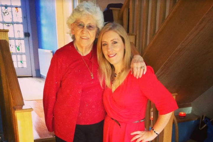 Joan Porter and her daughter Arlene who encouraged her mum to get the books published. 