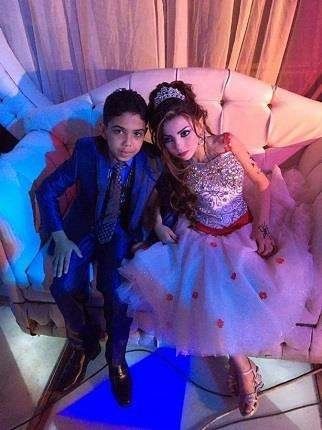 The engagement of Omar, 12 and his cousin Gharam, 11, was announced by Omar's father Nasser Hassan 