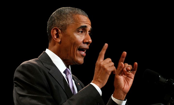 President Barack Obama, pointing at the direction health insurance premiums are going on the exchanges created by the Affordable Care Act.