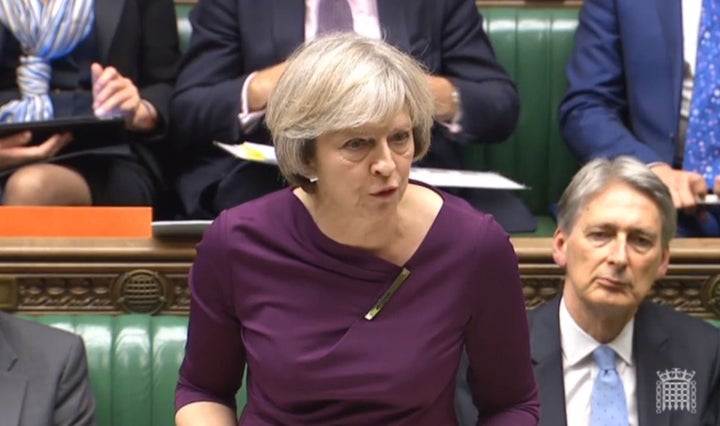 Theresa May in the Commons