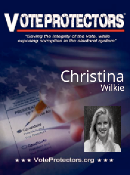 This is an ID badge that HuffPost generated on Vote Protectors using a real name and