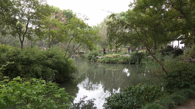 Water is a centerpiece of the Humble Administrator's Garden