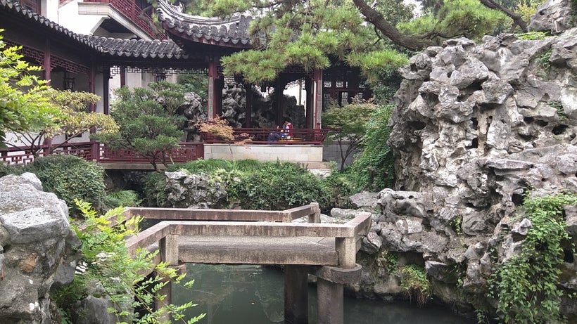 Rockery evokes mountains in Chinese gardens