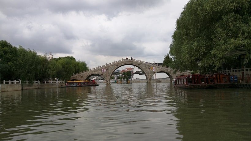 The Wumen Qiao Bridge spans the Grand Canal