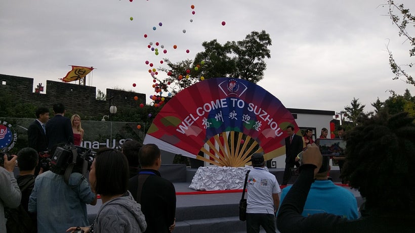 Tourists were welcomed in the 2016 China US Tourism Year